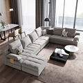 Fabric Sofa Modern Simple Storage U-shaped Corner Sofa Tech Fabric Furniture Combination Set1