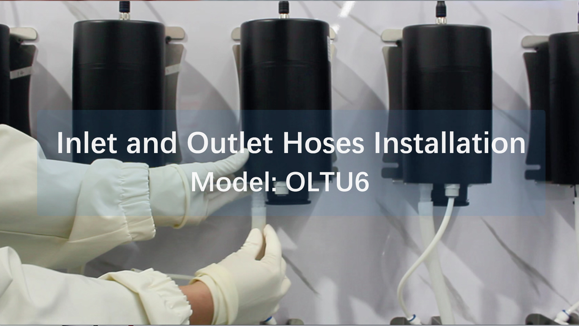 Install Inlet and Outlet Hoses of Turbidimeter
