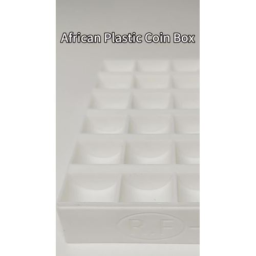 white coin box