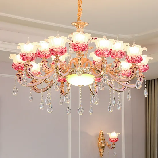Lâmpada de casamento leve e elegante para a vila e decoração da casa1