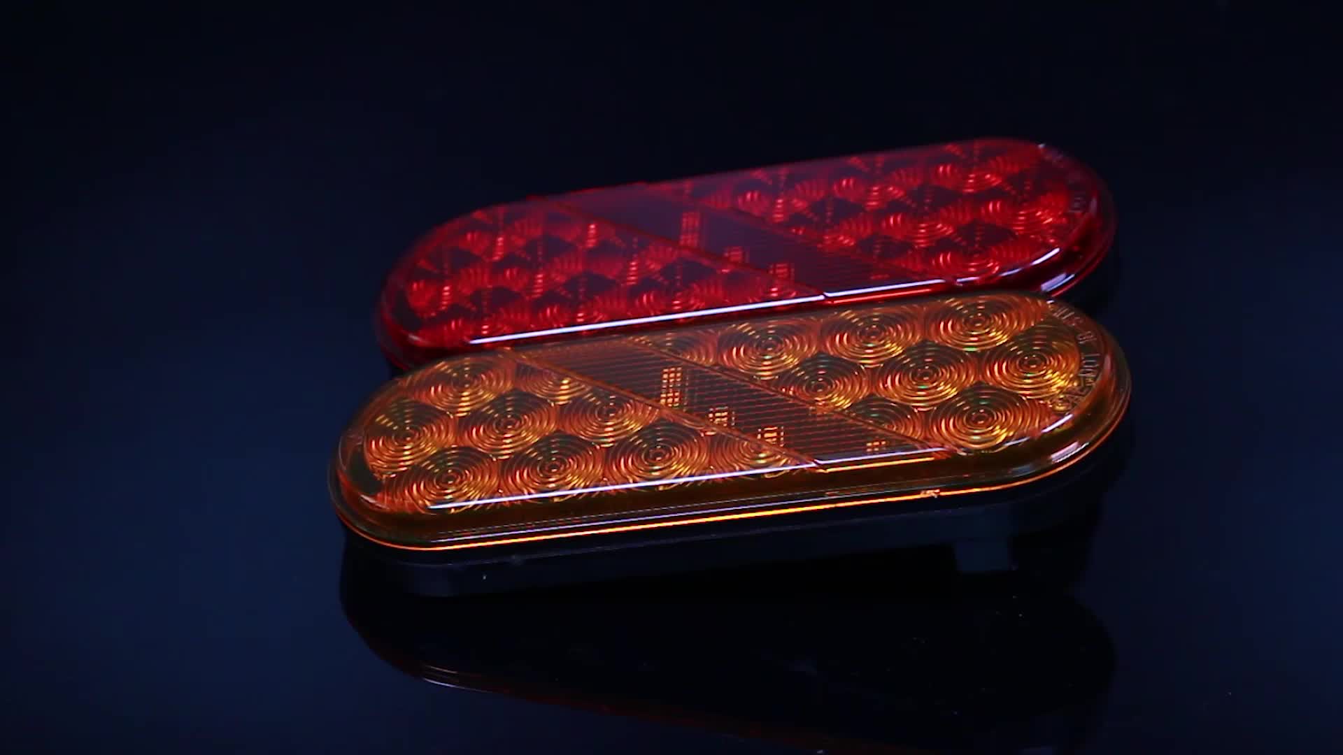 6 inch oval 12v 24v trailer side marker lights/truck led tail lamp led light suitable for truck trailer1