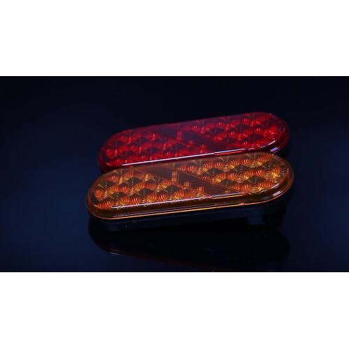 DOT approved LED 6 inch oval shape  vehicle signal light  used on caravan trailer  and other commercial vehicle light1