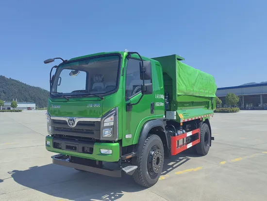 Jimat &amp; Tahan Lama Tri-Ring 4X2 8.6cbm Sederhana Dump Truck1