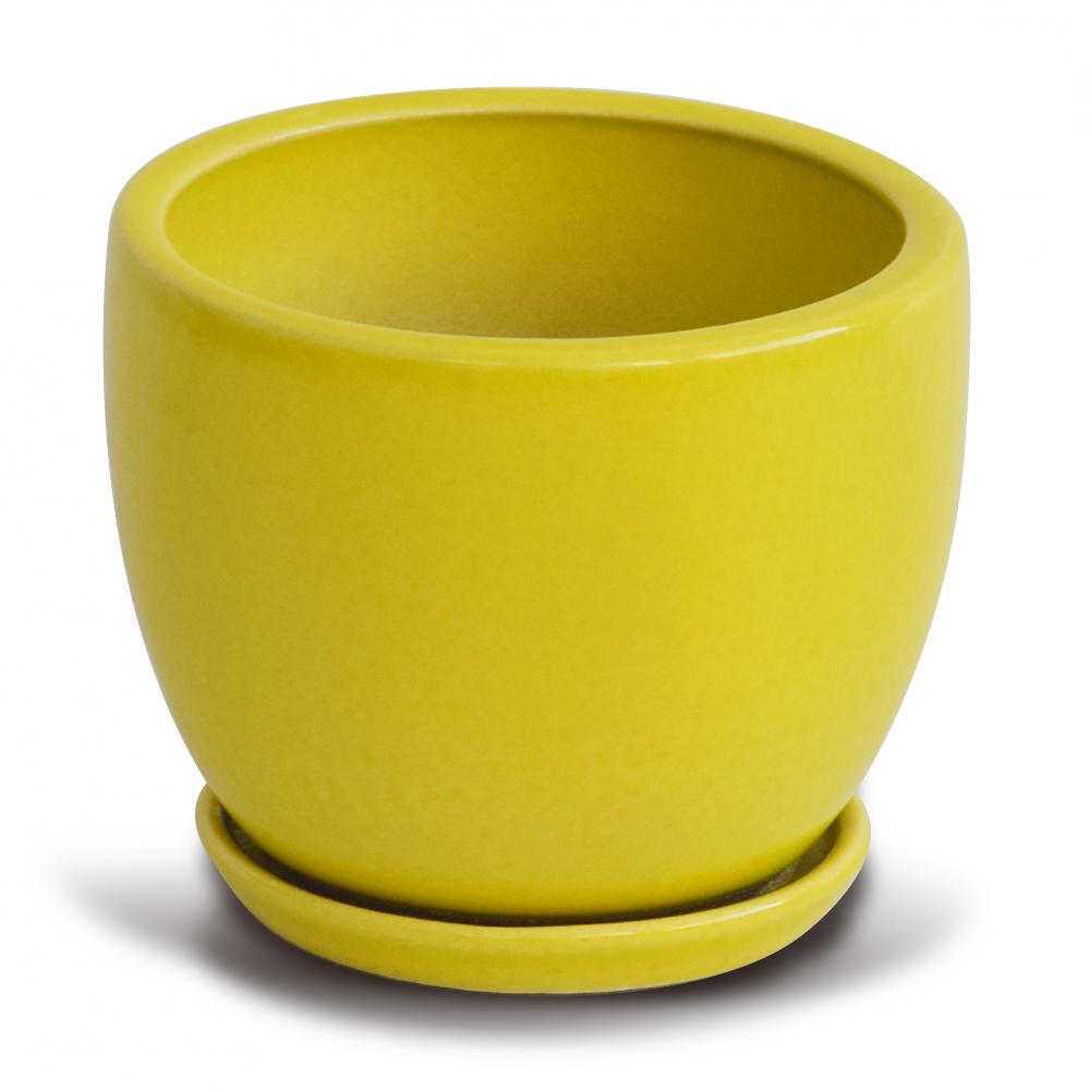 Delicate Flower Pot Yellow 1