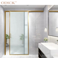 Tinted Mirror Slim Decoration for Hotel Tempered Windows Aluminum Frame Bronze Shower Glass Design Modern Graphic Design Morden1