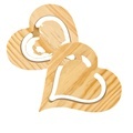 Subbank Double Heart Photo Frame Sublimation Blanks - Custom Wood Picture Frames for Christmas Gifts & Decor1