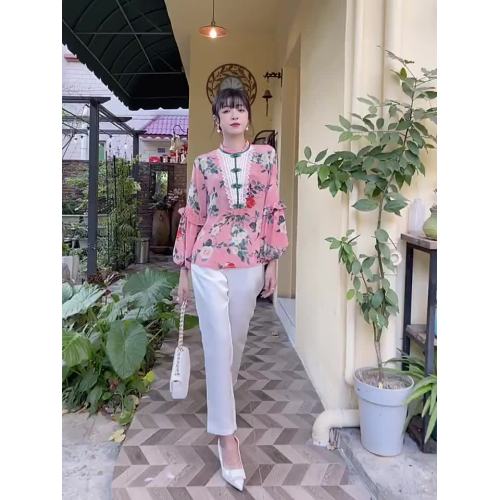 camicia corta Cheongsam