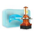 3 Side H4 Ba20d P15d Cob 6led Motorcycle Headlight White Yellow High Low Beam Motorbike Led Lamp Light Bulb Chip1