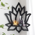 Lotus Plant Holder: Corner Wall Shelf for Home Decor1