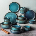 Royal Blue Ceramic Bowl Set for Home and Restaurant Dinnerware1
