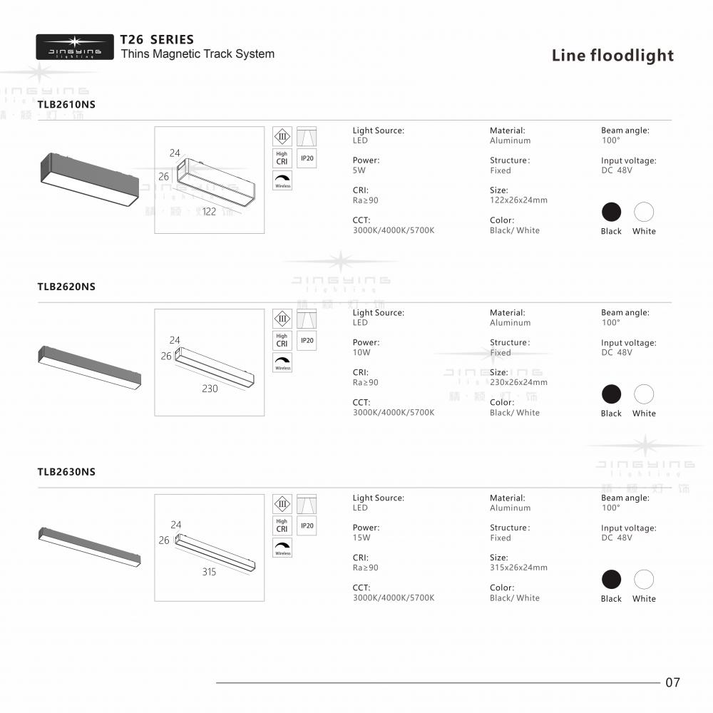 Thin Magnetic Track Flood Light 2