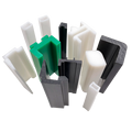 Custom Plastic Extrusion Cover Wear Strip Plastic T-slot Extrusion Uhmw Profile1