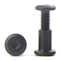 Stainless Steel Black Zinc Plated Screws: Hex Socket Furniture & Barrel Sleeve Nut Locks1