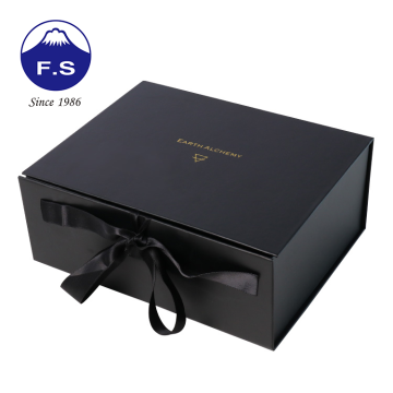 The Usage of Custom logo black paper packing box for dress