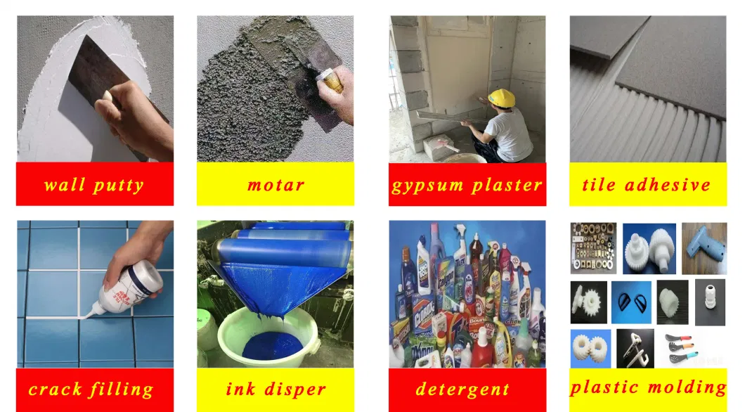 Celulosa certificada ISO Ether HPMC más grande en China, para motar, masilla de pared, yeso de yeso, adhesivo de azulejos y detergente
