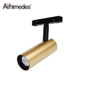 Black Round Cylinder Mount 48V LED Downlights 12W Pure Aluminium Track Light1