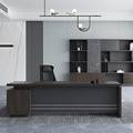 Modern L-Shaped Wooden Office Desk: Durable & Convertible Luxury Furniture1