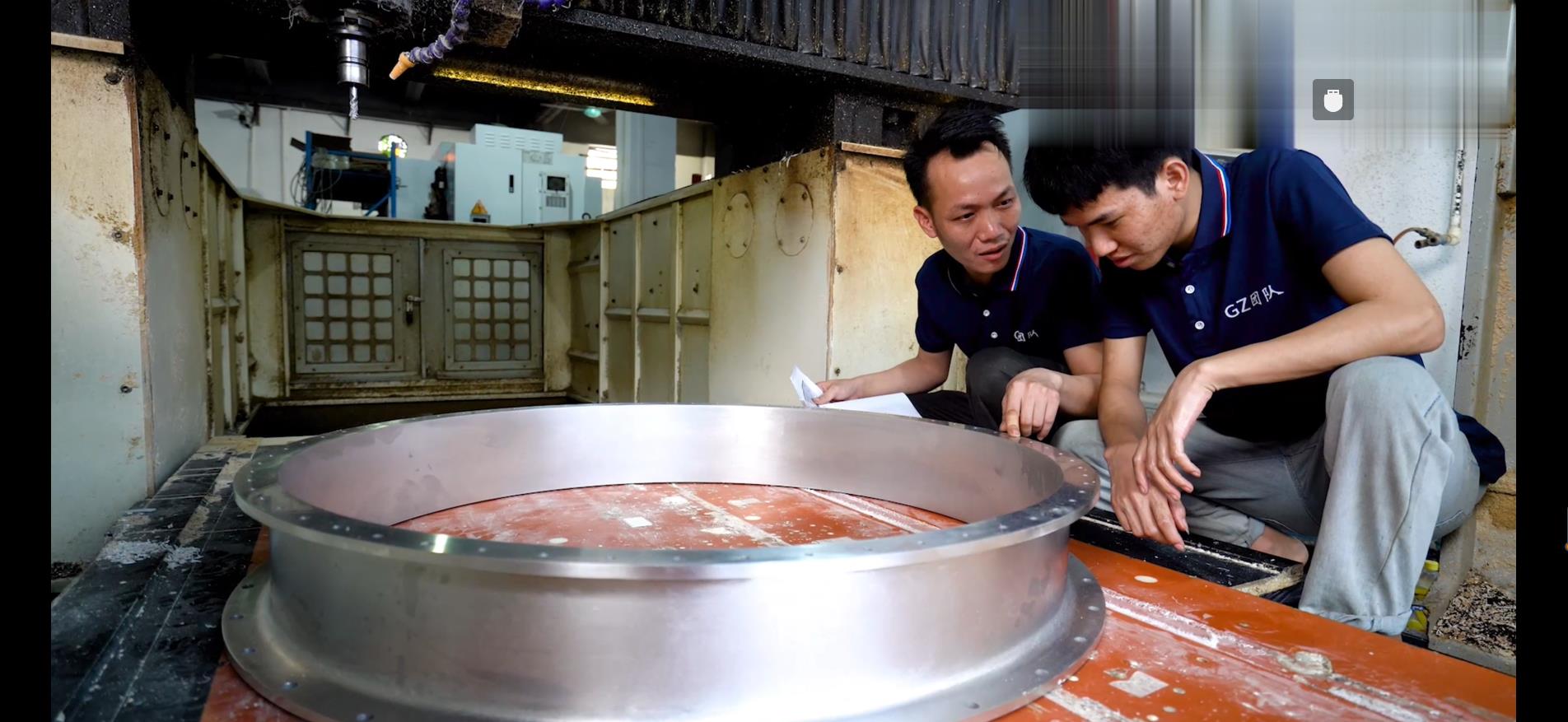 CNC pemesinan bahagian besar alu