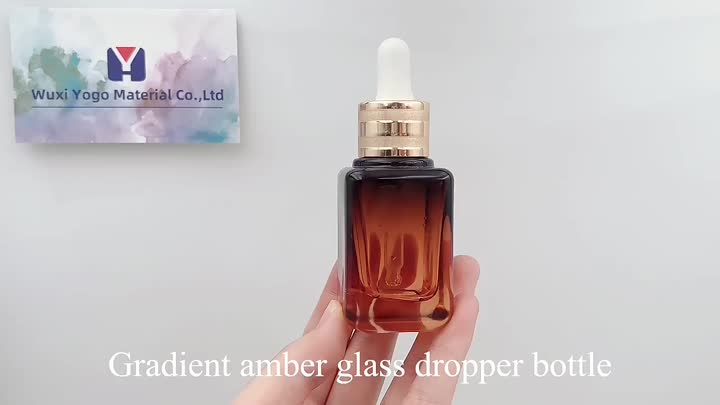 Cuboid Glass Dropper Bottle