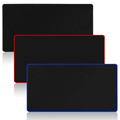 Large Black Natural Rubber Computer Mouse Pad with Lock Edge for Office Desk and Keyboard1