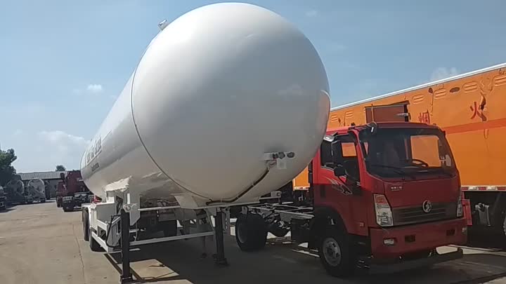 3 eixos semitrailer de tanque de GLP