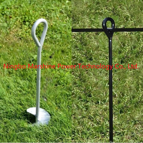 earth auger anchor