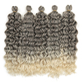 Ocean Wave Crochet Braids Hair Synthetic Hair Hawaii Water Wave Braiding Hair Extensions1