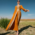 خاور میانه Abaya ترکی دبی حجاب مسلمان لباس اسلام لباس عبایی برای زنان Kaftan Caftan Djelaba Femme لباس نماز 1
