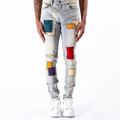 Προσαρμοσμένο 2022 Custom Wholesale Rapped Men&#39;s Skinny Jeans Jeans Patch Design Men&#39;s Jeans1