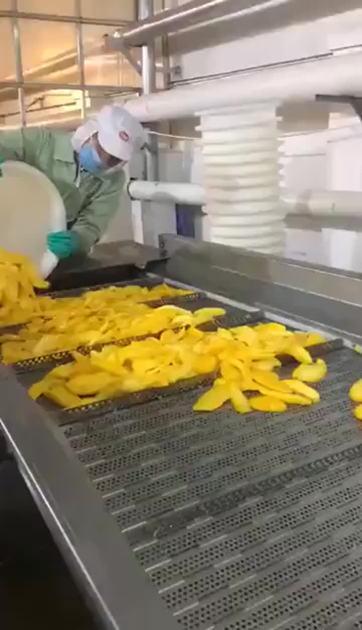 Proceso de fabricación de mango seco.