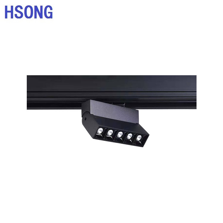 Hsong Lighting - Adjustable suspended led magnet led track light system CRI90 10w full watt for indoor lighting led track light1