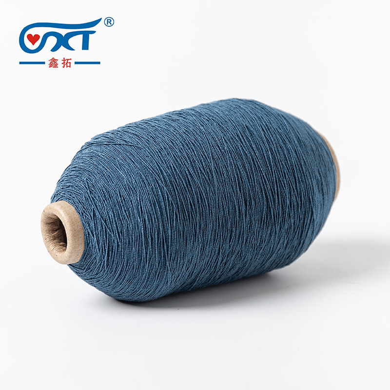 Custom colors 1007575 Customized Polyester 75D Double Covered 100# Latex Rubber Thread Elastic Yarn