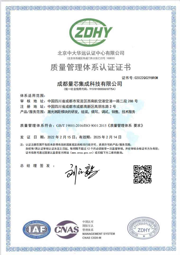  Environmental Management System Certificate