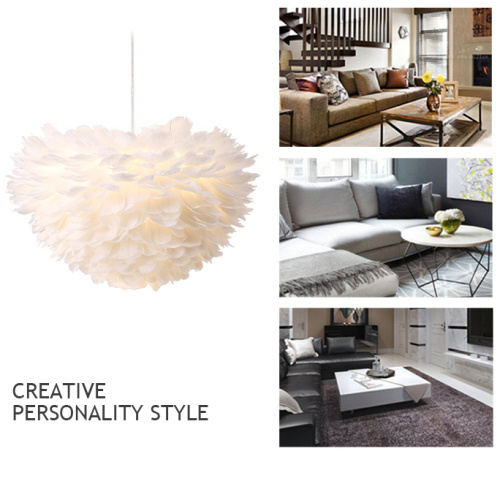 Creative personality feather pendant lamp