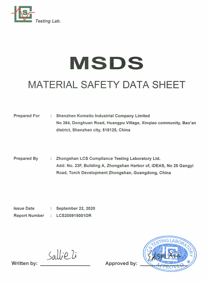 MSDS of Lavender Essential Oil