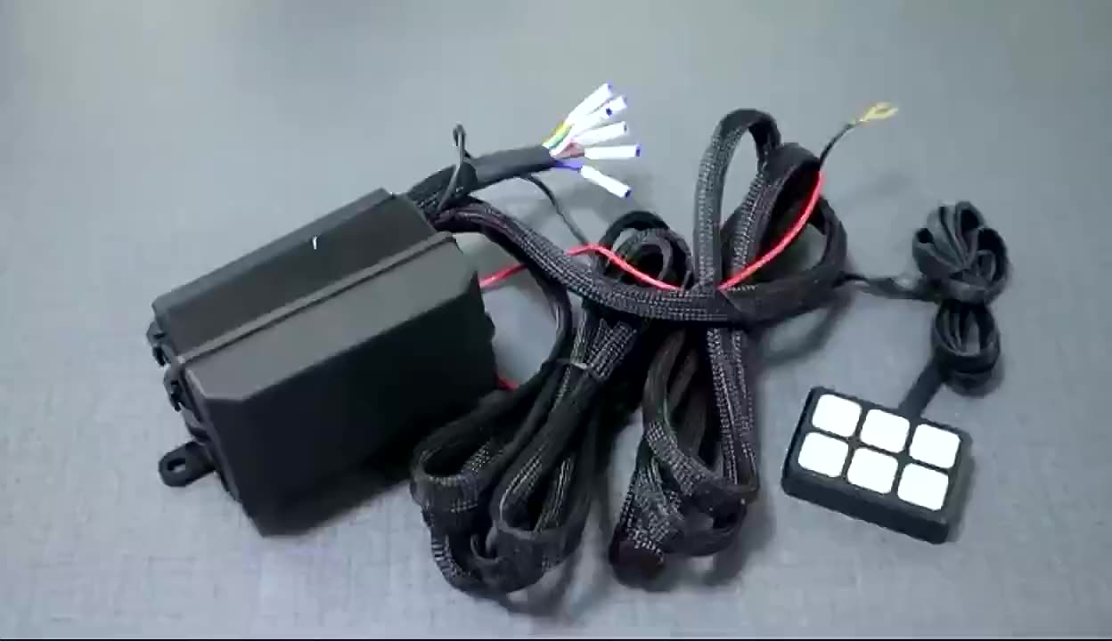 6 Gang Switch Panel Auto Universal Circuit Control LED Box Relay System On-Off Button Switch Pods for Car Boat ATV1