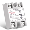 SSR-100AA: 100A Solid State Relay with 80-250VAC Input and 24-380VAC Output for Single Phase AC to AC Conversion1