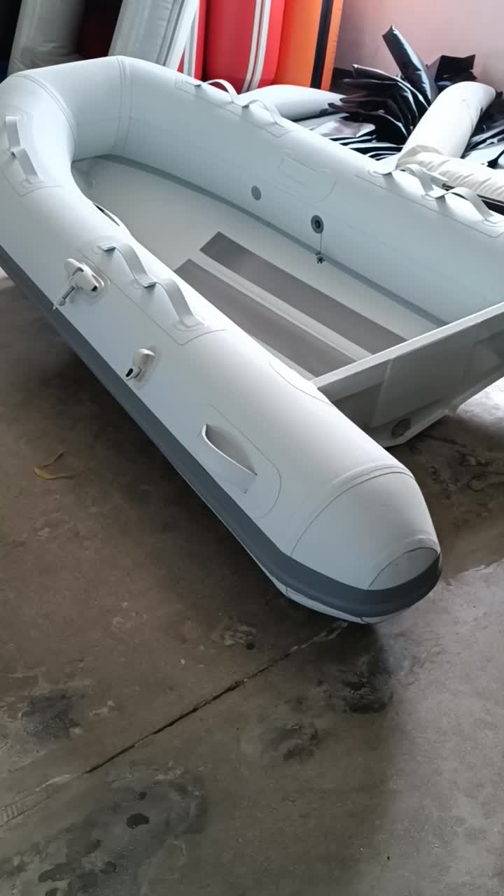 hapalon aluminum single v hull rib boat