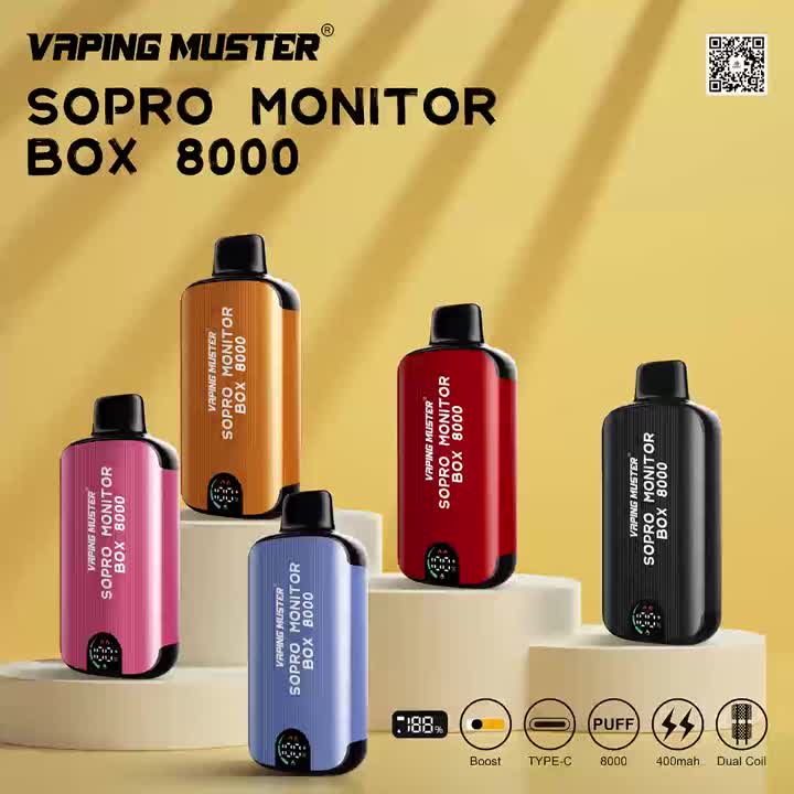 กล่องตรวจสอบ SOPRO VAPE 8000