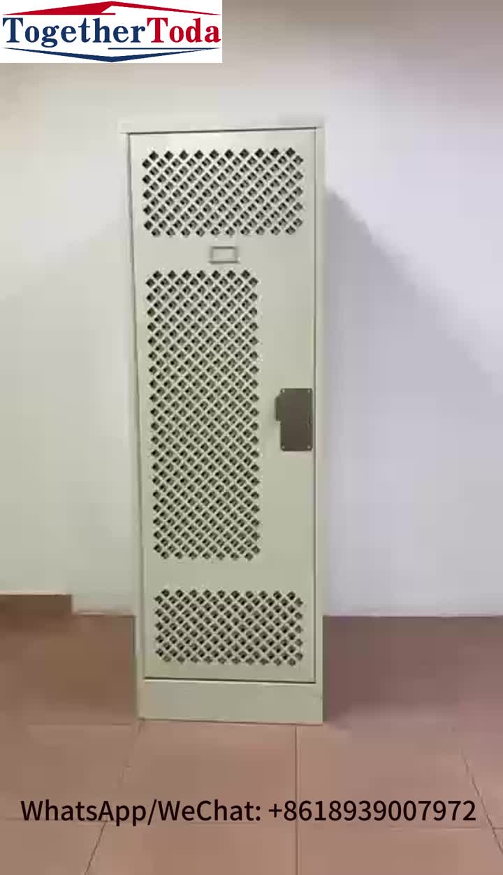 High security ventilated metal lockers