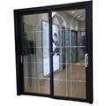 AS2047 Modern Design Double Tempered Glass Balcony Exterior Sliding Glass Doors1