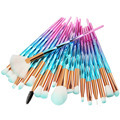 Diamond Makeup Brushes Set - 20Pcs for Powder, Foundation, Blush & Cosmetics1