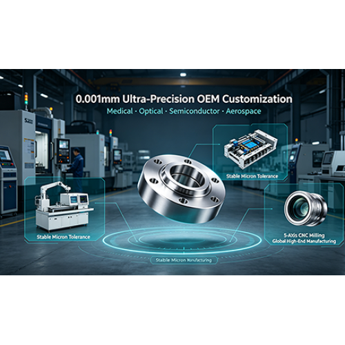Usinagem CNC de cinco eixos de ultra-alta precisão de 0,001 mm | Serviço de personalização OEM de peças de precisão não padrão