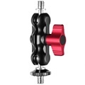 Multi-Function Mini Arm Mount Adapter with Double Ball Head for Camera LCD Monitor and LED Lights1