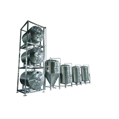 SunGood stackable horizontal lagering tanks together with fermenter and bbt already shipped.