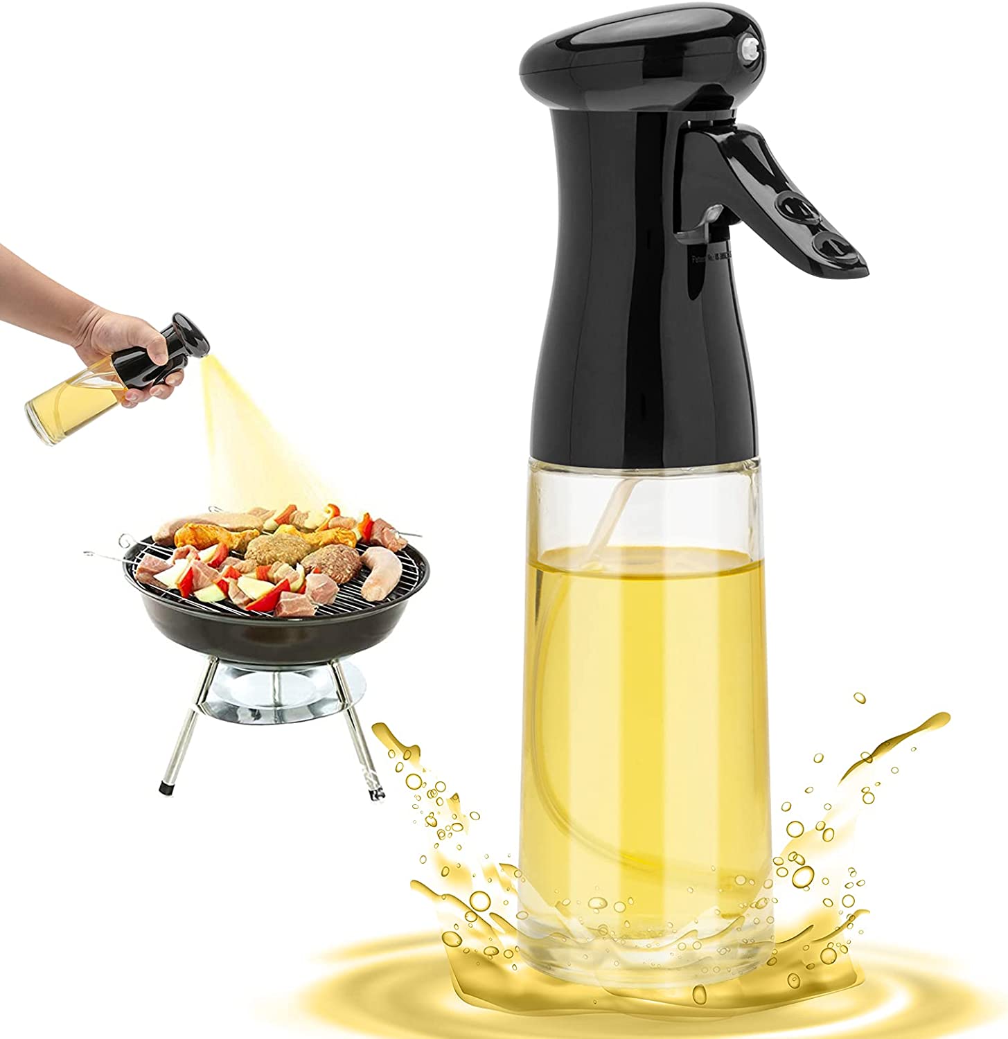 Glass Oil Dispenser Bottle Spray Mister