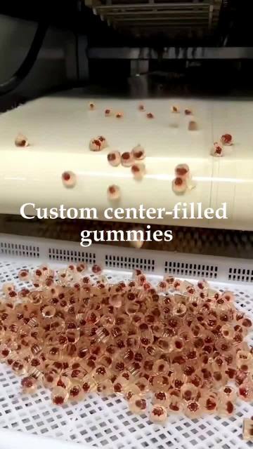 Raspberry Center Filled Gummy Production Video