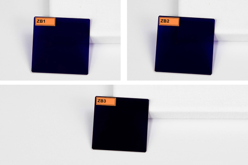 Application de la sélection de verre violet d'absorption