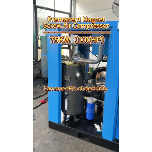 SAV75 स्थायी चुंबक स्क्रू एयर कंप्रेसर (100HP 75KW)