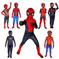 Children Kids SpiderMan Cosplay Clothing halloween costume Boy Zentai Bodysuit Marvel Superhero Anime  spiderman costume1
